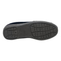 Navy Blue-Grey - Pack Shot - Zedzzz Mens Aaron Twin Gusset Velour Slippers