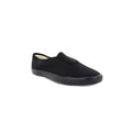 Black - Pack Shot - Dek Adults Unisex Gusset Black Canvas Plimsolls