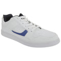 White-Navy Blue - Front - Dek Mens Euston Lace Trainers