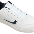 White-Navy Blue - Lifestyle - Dek Mens Euston Lace Trainers