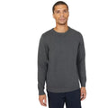 Grey - Front - Maine Mens Premium Cotton Crew Neck Jumper