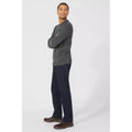 Grey - Lifestyle - Maine Mens Premium Cotton Crew Neck Jumper