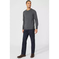 Grey - Pack Shot - Maine Mens Premium Cotton Crew Neck Jumper