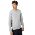 Light Grey - Front - Maine Mens Premium Cotton Crew Neck Jumper