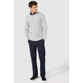 Light Grey - Lifestyle - Maine Mens Premium Cotton Crew Neck Jumper