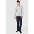 Light Grey - Pack Shot - Maine Mens Premium Cotton Crew Neck Jumper