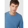 Mid Blue - Side - Maine Mens Premium Cotton Crew Neck Jumper