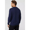 Navy - Back - Maine Mens Premium Cotton Crew Neck Jumper