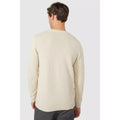 Stone - Back - Maine Mens Premium Cotton Crew Neck Jumper