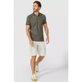 Khaki - Lifestyle - Mantaray Mens Textured Polo Shirt