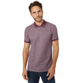 Pink - Front - Mantaray Mens Textured Polo Shirt