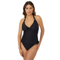 Black - Front - Gorgeous Womens-Ladies Sparkle Non-Padded Tankini Top