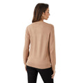 Camel - Back - Principles Womens-Ladies Button Detail Cardigan