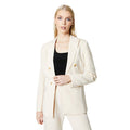 Stone - Front - Principles Womens-Ladies Double-Breasted Edge To Edge Blazer