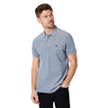 Navy - Front - Maine Mens Birdseye Tipped Polo Shirt