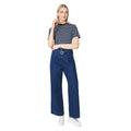 Dark Wash - Lifestyle - Principles Womens-Ladies Belted Wide Leg Jeans