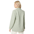 Sage Green - Back - Principles Womens-Ladies Oversized Blazer