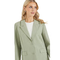 Sage Green - Side - Principles Womens-Ladies Oversized Blazer