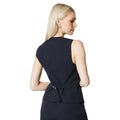 Navy - Back - Principles Womens-Ladies Button-Down Waistcoat