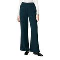 Forest - Front - Principles Womens-Ladies Piped Wide Leg Trousers