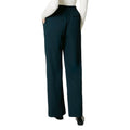 Forest - Back - Principles Womens-Ladies Piped Wide Leg Trousers