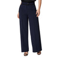 Navy - Front - Principles Womens-Ladies Piped Wide Leg Trousers