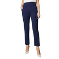 Navy - Front - Principles Womens-Ladies Ponte Front Seam Detail Tapered Trousers