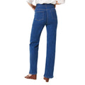 Mid Wash - Back - Principles Womens-Ladies Wide Leg Jeans