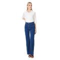 Mid Wash - Side - Principles Womens-Ladies Wide Leg Jeans