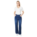 Indigo - Side - Principles Womens-Ladies Wide Leg Jeans