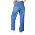 Mid Blue - Back - Principles Womens-Ladies Wide Leg Jeans