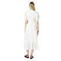 Ivory - Back - Principles Womens-Ladies Broderie Wrap Dress