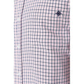 Pink - Side - Maine Mens Classic Checked Short-Sleeved Shirt