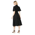 Black - Back - Principles Womens-Ladies Textured Woven Midi Dress