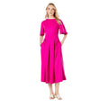 Pink - Front - Principles Womens-Ladies Detail Seams Midi Dress