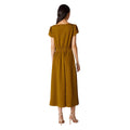 Olive - Back - Principles Womens-Ladies Textured Jersey Midi Dress