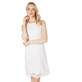 Ivory - Front - Principles Womens-Ladies Lace Sleeveless Dress