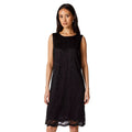 Black - Front - Principles Womens-Ladies Lace Sleeveless Dress