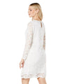 Ivory - Back - Principles Womens-Ladies Lace 3-4 Sleeve Dress