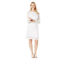 Ivory - Side - Principles Womens-Ladies Lace 3-4 Sleeve Dress