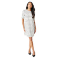 Ivory - Side - Principles Womens-Ladies Bouclé Button Detail Shift Dress