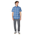 Blue - Side - Maine Mens Blake Check Short-Sleeved Shirt