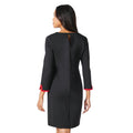 Black - Back - Principles Womens-Ladies Contrast Detail Ponte Shift Dress