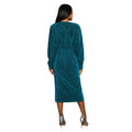 Green - Back - Principles Womens-Ladies Metallic Jersey Batwing Midi Dress