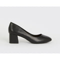 Black - Back - Dorothy Perkins Womens-Ladies Dina Block Heel Court Shoes