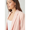 Blush - Side - Dorothy Perkins Womens-Ladies Petite Ruched Blazer