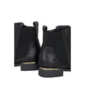 Black - Side - Good For The Sole Womens-Ladies Molly Wide Chelsea Boots