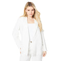 White - Front - Dorothy Perkins Womens-Ladies Stripe Linen Blazer