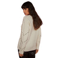 Ivory - Back - Dorothy Perkins Womens-Ladies Zig Zag Embellished Jumper