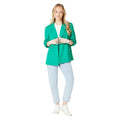 Green - Side - Dorothy Perkins Womens-Ladies Pocket Detail Longline Blazer